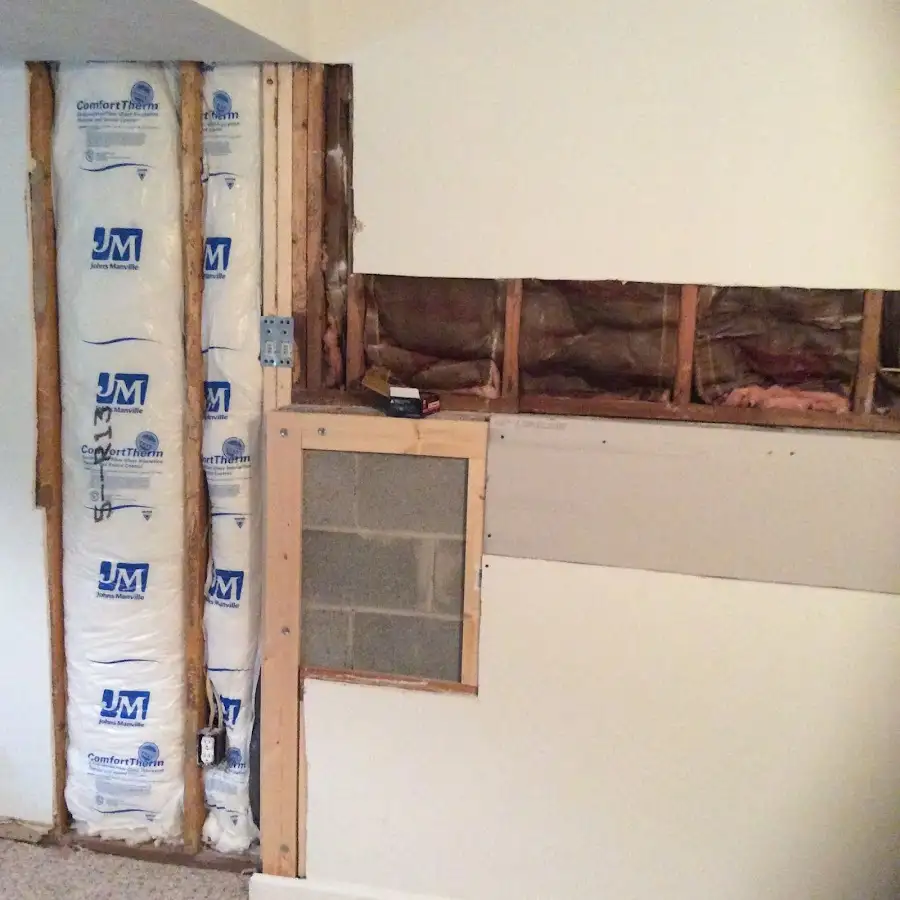 Wall insulation replacement during Contents Cleaning & Restoration in Medina